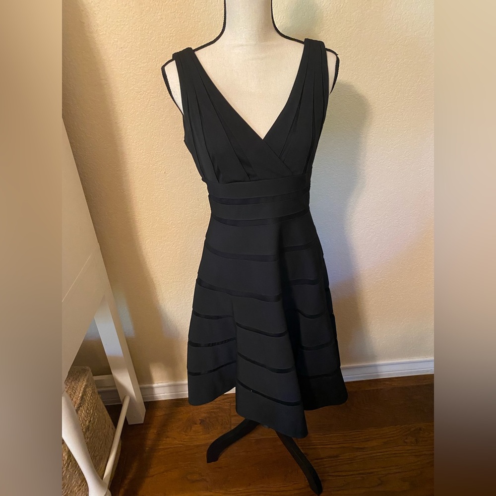 White House Black Market Fit and Flare Cocktail Dress